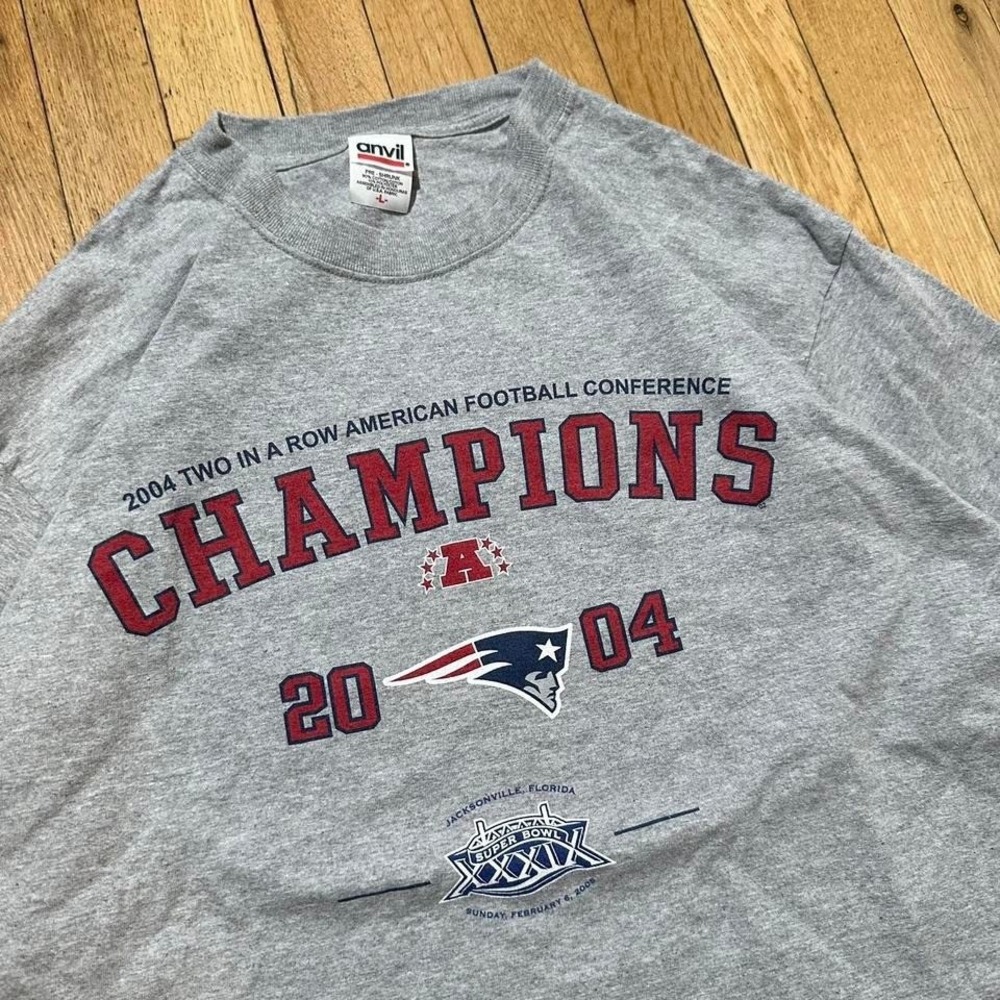Vintage‎ 2004-05 Patriots Champions Long Sleeve Tee Large
